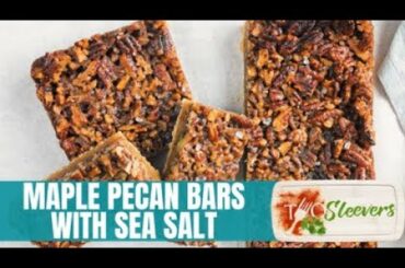Maple Pecan Bars With Sea Salt | Air Fryer Dessert Recipe