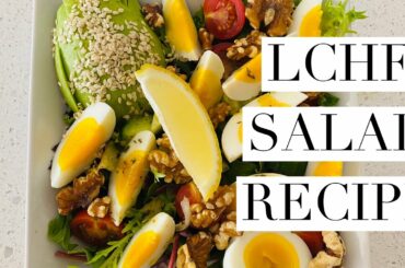 How To make a LCHF | Low Carb Healthy Fat nourishing salad | Recipe | Vegetarian