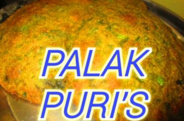 Palak puri | Delicious food | Healthy food for healthy mind