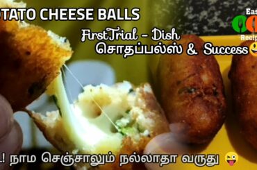 Potato Cheese Balls in Tamil | Potato with Mozzarella Cheese | Cooking Sothanaigal | Easy Recipes