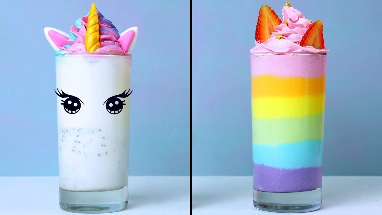Unicorn and Rainbow Smoothie | Fun and healthy recipes | Yum Yum Kitchen Unicorn and Rainbow Smoothie | Fun and healthy recipes | Yum Yum Kitchen