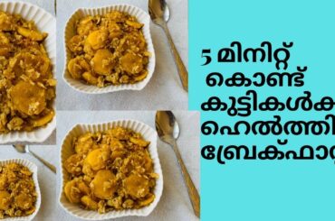 5 മിനിറ്റു കൊണ്ടു കുട്ടികൾക്ക് ഹെൽത്തി ബ്രേക്ഫാസ്റ്റ് , healthy breakfast , healthy dishes .👌😋