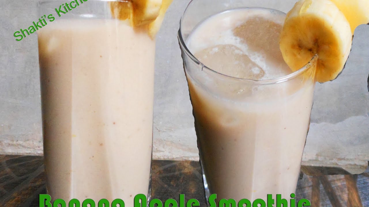 Banana Apple Smoothie Recipe in Hindi- Easy & Quick Healthy Smoothies- Banana Apple Shake Banana Apple Smoothie Recipe in Hindi- Easy & Quick Healthy Smoothies- Banana Apple Shake