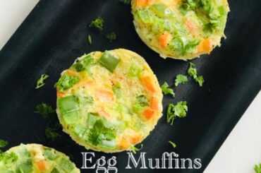 Egg Muffins| Healthy Recipe| How To Make Egg Muffins Breakfast Recipe| Baked Egg Muffins