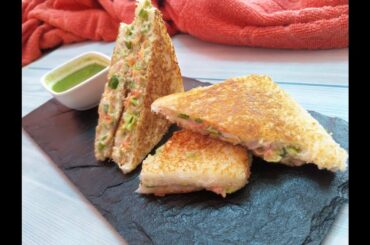 आसान और  जल्दी बनने वाला VEG MAYONNAISE सैंडविच | Veg Mayonnaise Sandwich Recipe | Tava Sandwich