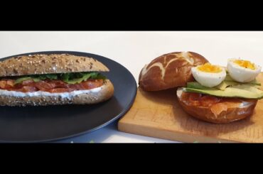 Amazing Salmon & avocado  sandwich سندويش السلمون المدخن و الافوكادو مثل طريقة المطاعم