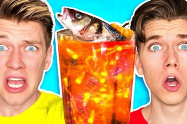 The Smoothie Challenge! *GOOD vs. GROSS* Learn DIY Edible Real Gummy Food Sour Candy Drink How To