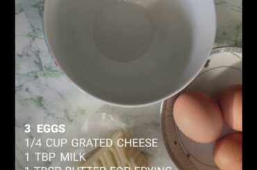 Cheese omelette (easy breakfast recipe)