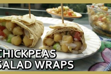 Easy Chickpea Salad Wraps Recipe | Healthy Breakfast Recipe by Healthy Kadai