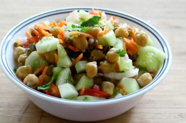 High Protein Oil Free Salad For Weight Loss | Nisa Homey