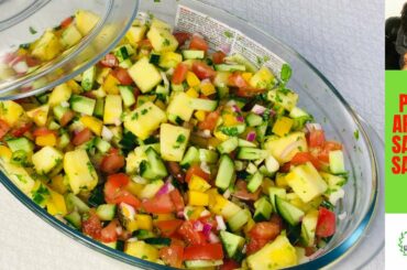 ✅ PINEAPPLE SALAD RECIPE | PINEAPPLE SALSA | QUEENVARIETIES CHANNEL