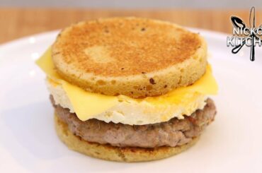 Keto Sausage & Egg McMuffins | Easy Breakfast Sandwich Recipe