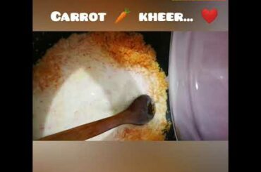 Carrot 🥕 kheer || carrot 🥕 payasam || sweet recipe || healthy sweet... #carrotkheer #carrotrecipes