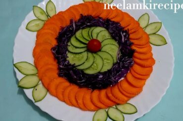 Easy salad decorations ideas for lunch |Dinner/🍅248🍅/ Neelamkirecipes