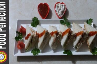 Club Sandwich | Chicken Tikka Sandwich | Chicken Sandwich | Coleslaw Sandwich | Lunch Box Idea