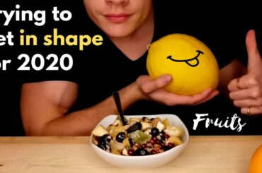 [ASMR] FRUITS MUKBANG EATING HEALTHY FOOD (NO TALKING) EATING SOUNDS - EAR TO EAR | 쇼먹는 🍌🍎🍇