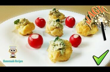 DELICIOUS! Mushroom salad FINGER FOODS recipe to make APPETIZERS with MUSHROOM SALAD finger foods!