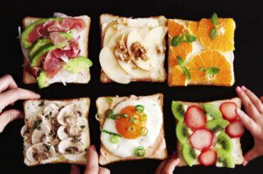Assorted Open Faced Sandwiches ll Easy & Healthy Recipes