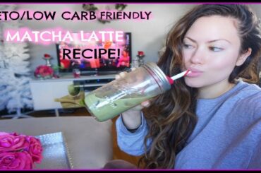 KETO DIET RECIPES: Starbucks low calorie, low carb , sugar free , matcha green tea latte HOMEMADE