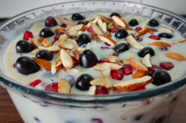 Arrowroot Fruit Salad /Healthy Dessert Recipe/Fruit Salad Recipe In Malayalam