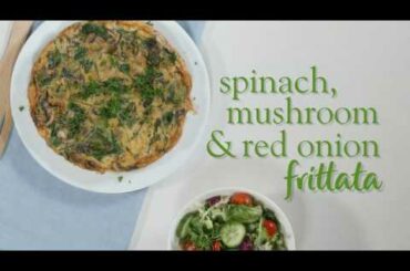 Slimming World Syn Free spinach, mushroom & red onion frittata recipe -FREE