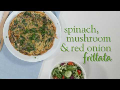 Slimming World Syn Free spinach, mushroom & red onion frittata recipe -FREE Slimming World Syn Free spinach, mushroom & red onion frittata recipe -FREE