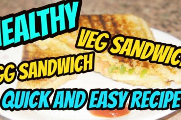 Quick and Easy Healthy Veg Sandwich | Healthy Egg Sandwich  - SIMRTLIFTS
