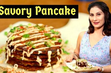 Savoury Pancakes I Savory Pancakes I Pancake Recipe I Breakfast I Chef Meghna I Meghna's Food Magic