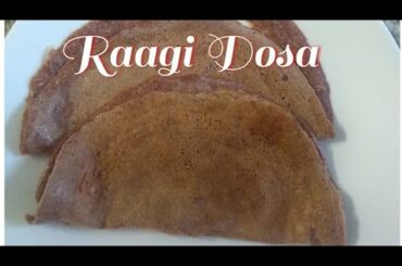 Healthy breakfast recipe||Raagi Dosa||రాగి దోస౹౹