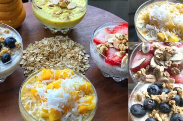 HEALTHY OVERNIGHT OATS RECIPES FOR WEIGHT LOSS / 4 HEALTHY BREAKFAST IDEAS / Ami's Lifestyle