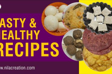 Tasty and Healthy Recipes | Promo | Varieties of Sweet Recipe & Breakfast Recipe from Nila Creation