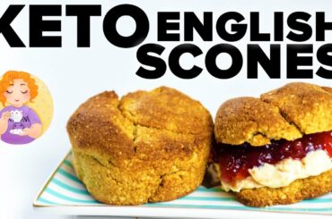 Keto Scones Recipe UK - Gluten Free Scones for Low Carb Cream Tea + Jam