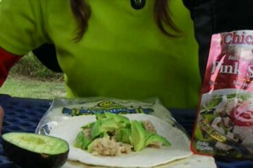 Healthy, easy, cheap lunch on the road; Cycle Touring in Texas.