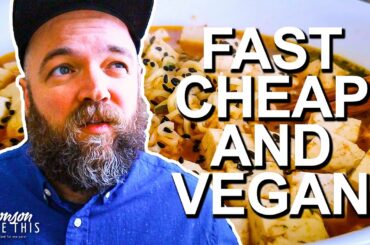 Fast, Cheap, and Easy Beginner Vegan Meals | 5 minutes and under $2 per serving