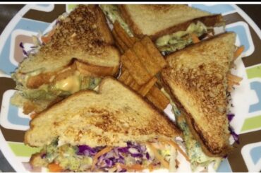 Multi colour vegetable sandwich 2 min recipe easy to make healthy recipe in tamil