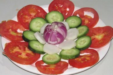 Easy Salad Decoration Ideas | सलाद डिज़ाइन | Healthy Salad Design | Easy salad decoration