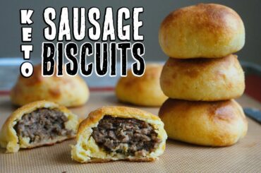 Fathead Dough Sausage Biscuits | Make Ahead Keto Breakfast