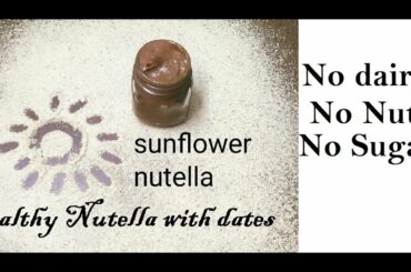 Healthy Nutella Recipe With Dates|Homemade Nutella With Cocoa Powder No Sugar Vegan Chocolate Spread