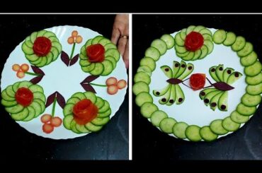 2 Beautiful salad decorations ideas for Dinner/Lunch by neelam ki recipes