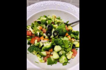 Broccoli ,Carrot,Cucumber salad -- Easy healthy & Light salad recipe,...cooking with ayesha