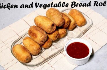 Chicken and Vegetable Bread Rolls | Healthy Snacks for Kids | Food Studio