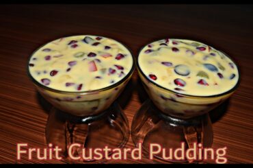 Fruit Custard Pudding// A Simple Healthy Dessert Recipe//ഫ്രൂട്ട് പുഡിങ്//Shalus Food Gallery
