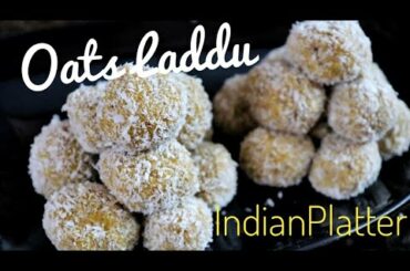 No Oil Healthy Oats Laddu Recipe|Oats Ladoo With Jaggery|how to make healthy snack