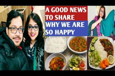 A GOOD NEWS to share / Indian NRI vlogger lifestyle / healthy Indian lunch recipe for weight loss/