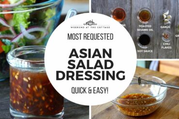 The Best ASIAN SALAD DRESSING | 1-Minute Video!