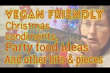 Vegan Christmas dinner condiments and  Party food accompaniments