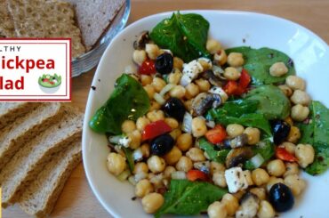 Easy Chickpea Salad Recipe | All time favorite salad recipe (Requested Recipe) | *Lunch & dinner*