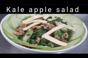How to make dijon kale apple  salad