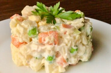 Olivier Salad Recipe | Russian Salad | Em’s Kitchen
