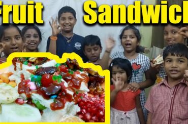 Fruit Sandwich Recipe ll Healthy Fruit Sandwich ll Children's Special ll Food Wala